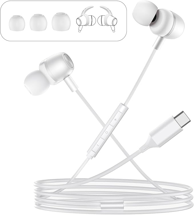 USB C Wired Earbuds Ear Buds for iPhone 17/16/15 Pro Max USB C Headphones for - Image 2