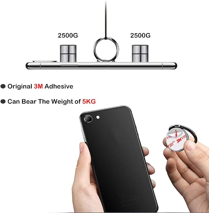 Cell Phone Ring Holder Stand, Cell Phone Grip Holder, Adhesive Phone Grip - Image 5