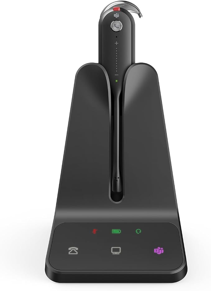Yealink Wireless DECT Headset WH63 E2, Teams Certified, Single Ear Convertible by RedefineYourWorkplace