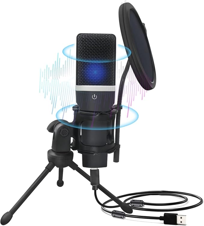 USB Gaming Microphone, Condenser Microphone, Podcast Microphone by Unknown