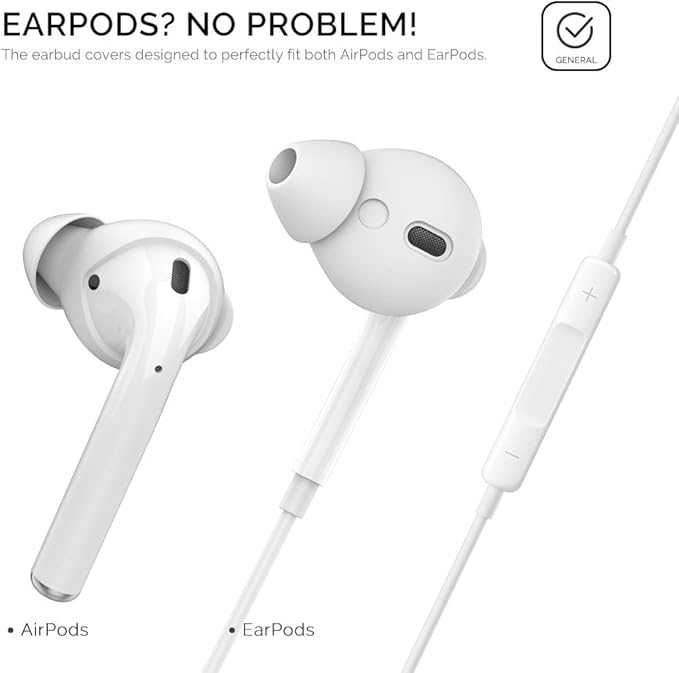AhaStyle 3 Pairs Ear Tips Silicone Earbuds Cover Compatible - Image 6