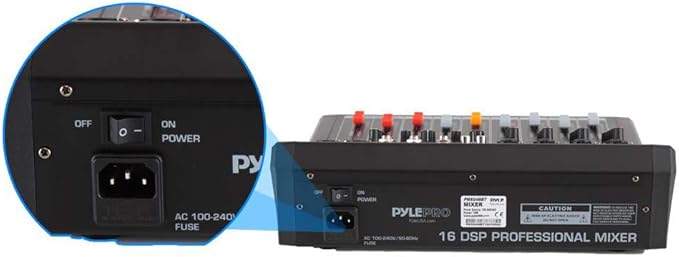 Pyle 4-Channel Bluetooth Studio Audio Mixer-DJ Sound Controller Interface - Image 5