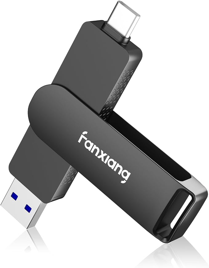 1TB External SSD USB Flash Drive Up to 2000MB/s USB 3.2 Gen2, 2-in-1 Dual USB by fanxiang