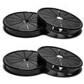 4PCS Cable Grommets, 2-5/8" Desk Hole Cover Petal Shaped Buckle Type Nylon Snap by EASYEAH