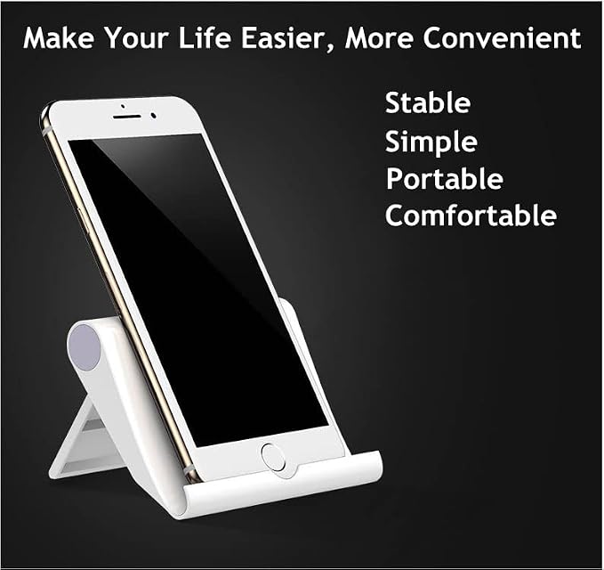 Cell Phone Stand for Desk 2 Pack Mobile Phone Holders Desktop Tablet Stand - Image 5