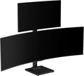 Suptek Dual Monitor Stand with Base Vertical Stack Screen Free-Standing Monitor by suptek