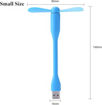 Mini USB Fan, Portable Pocket Fan USB-A Powered Little Cooler, Quiet Operation - Image 8