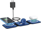 Wireless Charger 3 in 1, RTOPS Magnetic Travel Wireless Charging Station by RTOPS