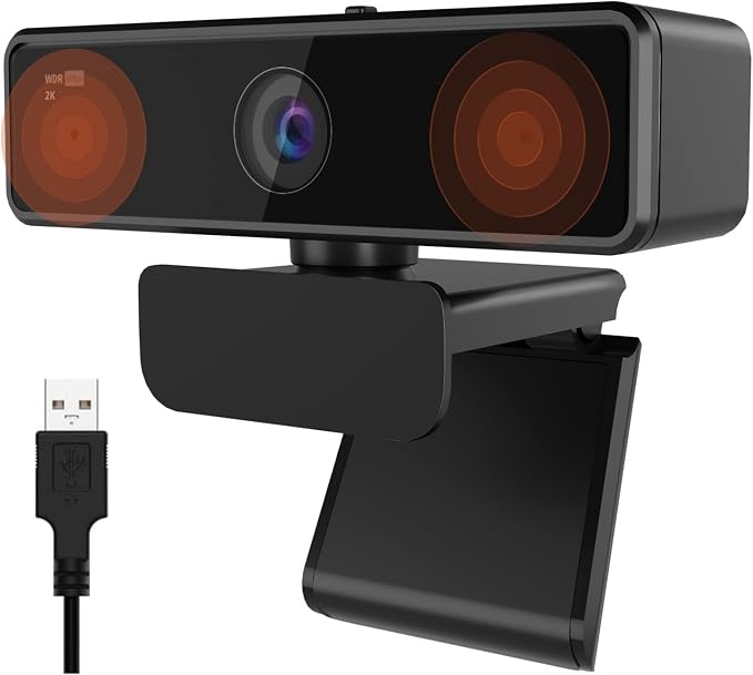NUROUM V11 2K Webcam for PC, 1080P 60FPS USB Web Camera by Nuroum