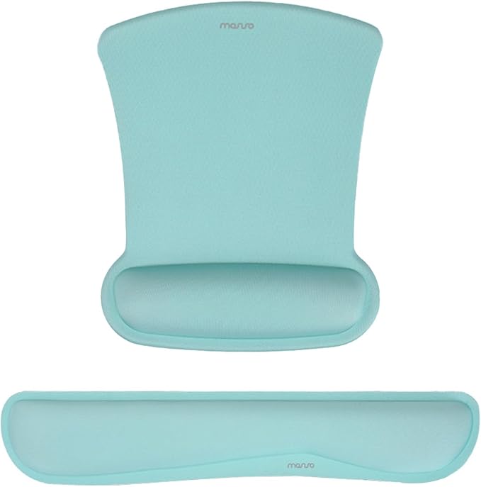 MOSISO Wrist Rest Support for Mouse Pad & Keyboard Set, Ergonomic Mousepad by MOSISO