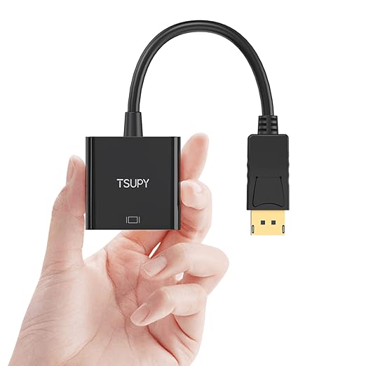 TSUPY DisplayPort to VGA, 1080P DP to VGA Adapter Gold-Plated Display Port to - Image 8