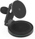 Foldable 360º Rotatable Zinc Alloy 3-in-1 Magnetic Wireless Charger, Charging by SDPRYXGSWIRELESSCHARGER