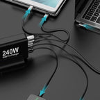 240W USB C Charger, GaN Tech 5-Ports PD 100W PPS45W QC3.0 30W Super Fast - Image 3