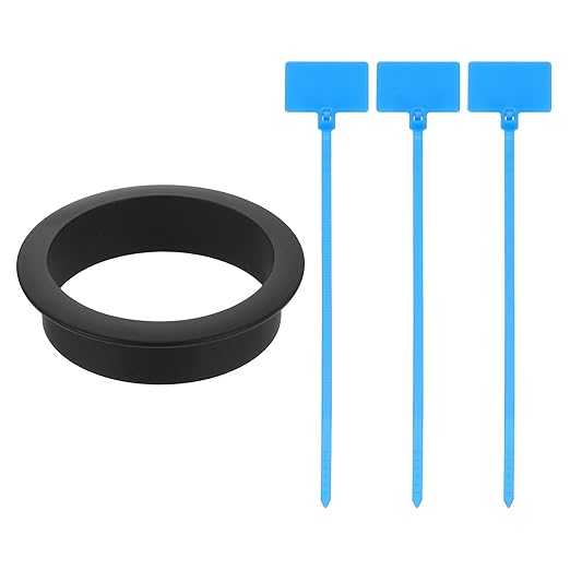 uxcell Desk Grommet, 2-3/8" Zinc Alloy Cable Hole Cover Wire Cord Organizer by uxcell