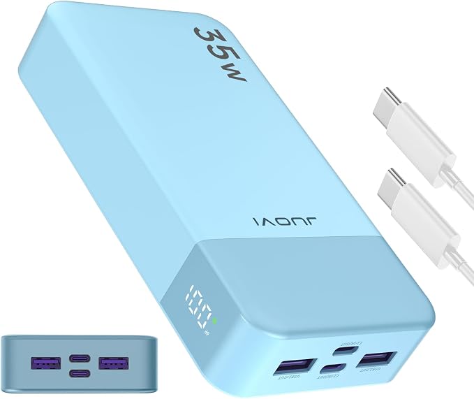 J2651 Portable Charger, 35W 20000mAh USB C in & Out Power Bank, Battery Pack by JUOVI