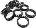 1-1/2" Black Snap-in Knockout Insulating Bushing Grommets, Plastic Cable Hole by EASYEAH