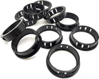 1-1/2" Black Snap-in Knockout Insulating Bushing Grommets, Plastic Cable Hole by EASYEAH