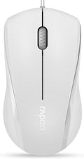 Rapoo N1600 3-Button Quiet Wired Mouse, 1000DPI Optical Mouse, Quiet Button by RAPOO