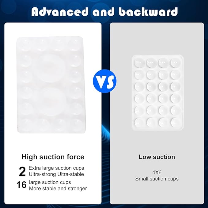 ZYCCER Double Sided Silicone Suction Phone Holder Mount, Compatible - Image 2