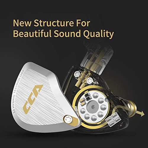 CCA C12 in Ear Monitor Headphones 5BA 1DD Hybrid HiFi IEM Earphones Noise - Image 5