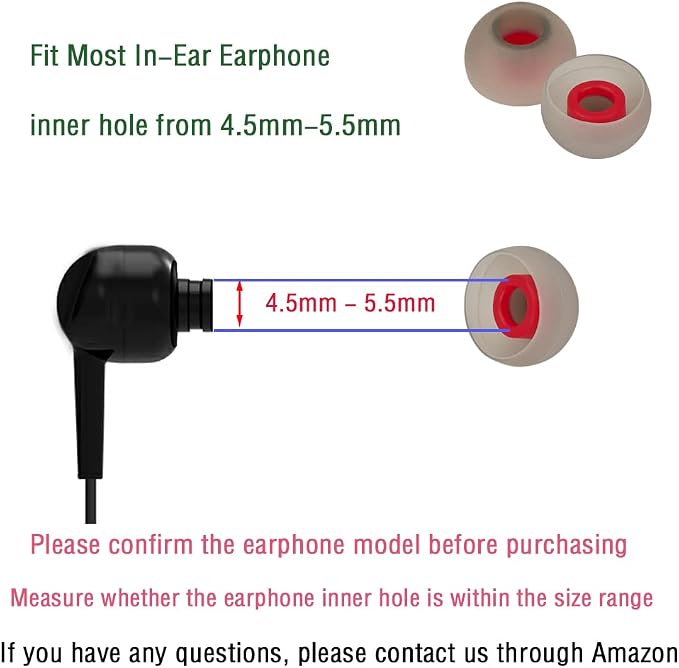 Replacement Earbud Tips Silicone Ear Tips - Image 4