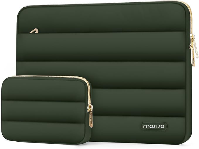 MOSISO 15-15.6 inch Laptop Case, 16 inch Puffy Laptop Sleeve Compatible by MOSISO