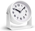 Analog Alarm Clock, Silent Non-Ticking Quartz Movement, Battery-Operated by TIMESS