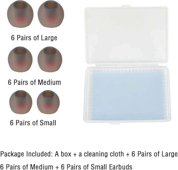 Replacement Earbud Tips Silicone Ear Tips - Image 2