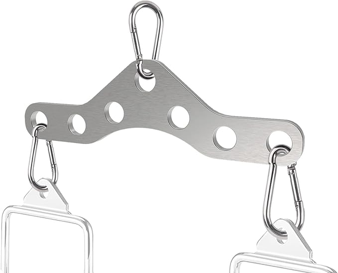 Double to Single Adaptor Plate for Cable Pulley Machines Durable Solid by Lights+Mountain