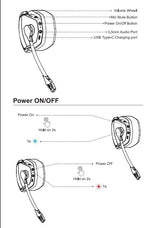 NUBWO G06 Dual Wireless Gaming Headset - Image 9