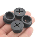 HAHIYO 4Pcs 0.8Inch/20mm Black Flexible Rubber Desk Grommet Wire Grommet Cable by HAHIYO