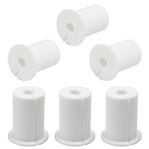 6pc Starlink Cable Grommet 1" Silicone Waterproof Wall Hole Pass Through Split by EASYEAH