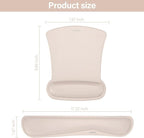 MOSISO Wrist Rest Support for Mouse Pad & Keyboard Set, Ergonomic Mousepad - Image 6