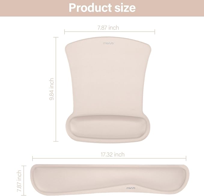MOSISO Wrist Rest Support for Mouse Pad & Keyboard Set, Ergonomic Mousepad - Image 6