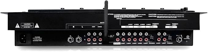 Pyle 6 Channel Mixer, Stereo Mixer, Professional Sound System, LED Illumination - Image 2