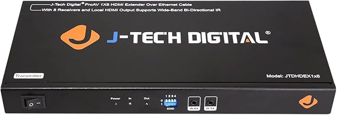 J-Tech Digital JTDHDEX1x8 ProAV Premium Quality 1X8 HDMI Extender/HDMI - Image 2