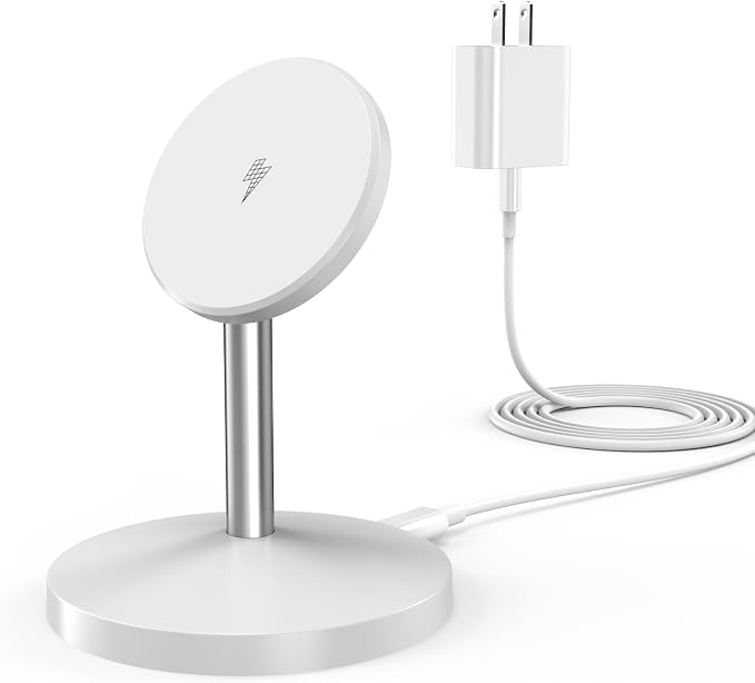 Magnetic Wireless Mag Safe Charger iPhone Stand, Magnet Wireless iPhone Charger by Unknown