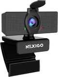 NexiGo N60 1080P Webcam with Microphone, Adjustable FOV, Software Control & by NexiGo