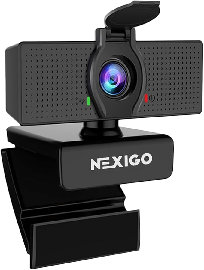 NexiGo N60 1080P Webcam with Microphone, Adjustable FOV, Software Control & by NexiGo