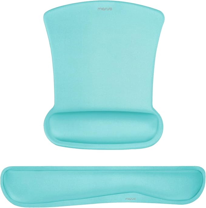 MOSISO Wrist Rest Support for Mouse Pad & Keyboard Set, Ergonomic Mousepad by MOSISO