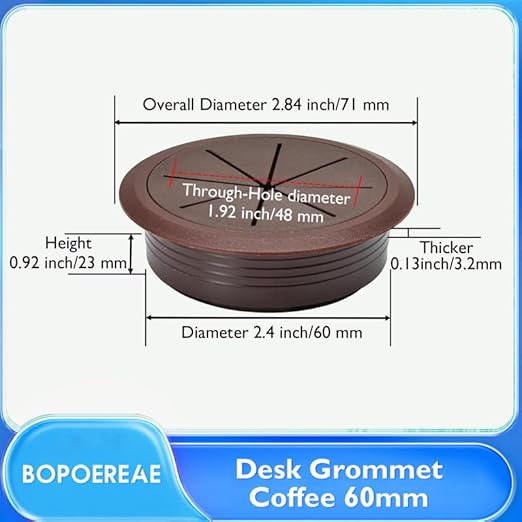 Desk Grommet 2-3/8", Desk Hole Cover - Image 8