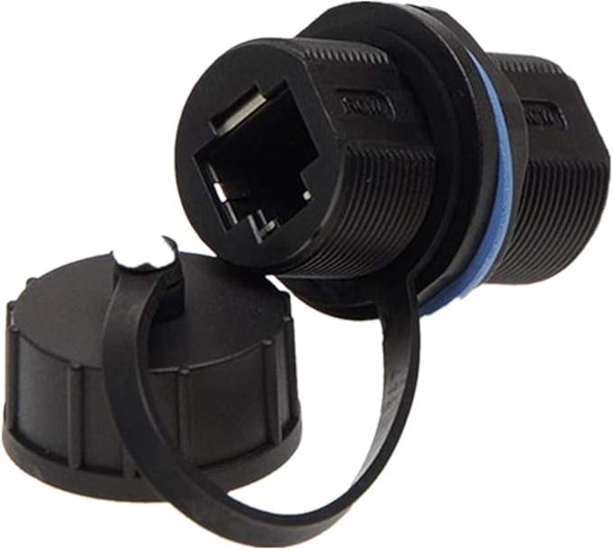 Panel Mounting Shielded RJ45 Waterproof Cat5/5e/6 8P8C Connector Ethernet LAN by ANMBEST