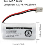 Kruta BT162342 BT262342 Cordless Phone Batteries Compatible - Image 4