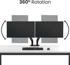 EVEO Premium Dual Monitor Mount 14"-35” Dual Monitor Arm VESA Bracket - Image 4