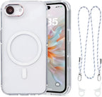 for iPhone 16e Case with Adjustable Phone Lanyard Strap, Compatible with MagSafe by QATYYY