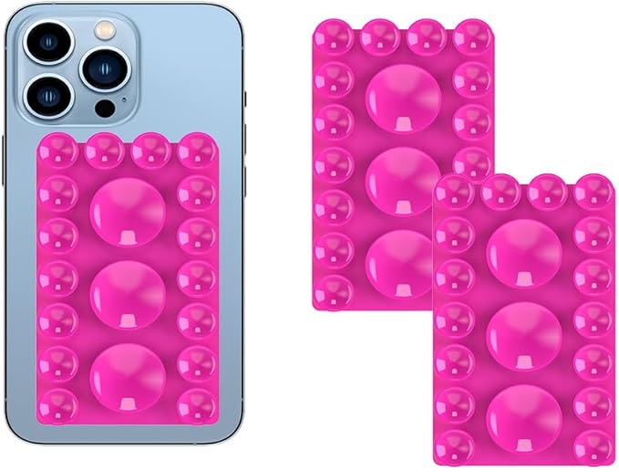 2024 Upgrade 2PCS Silicone Suction Cup Phone Case Adhesive Mount, Adhesive Grip by ZYCCER