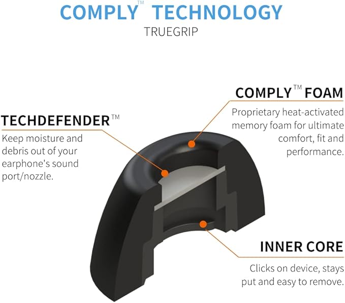 Comply Memory Foam Replacement Earbud Tips - Image 3