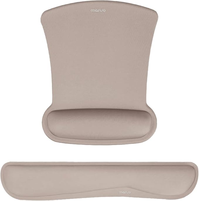 MOSISO Wrist Rest Support for Mouse Pad & Keyboard Set, Ergonomic Mousepad by MOSISO