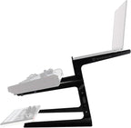 Rockville Rock2d2 Adjustable Dual Shelf DJ Controller Midi Keyboard Laptop Stand - Image 8