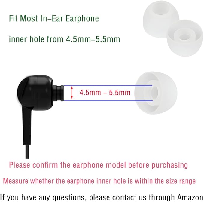 10 Pairs Silicone Medium Replacement Ear Tips - Image 4